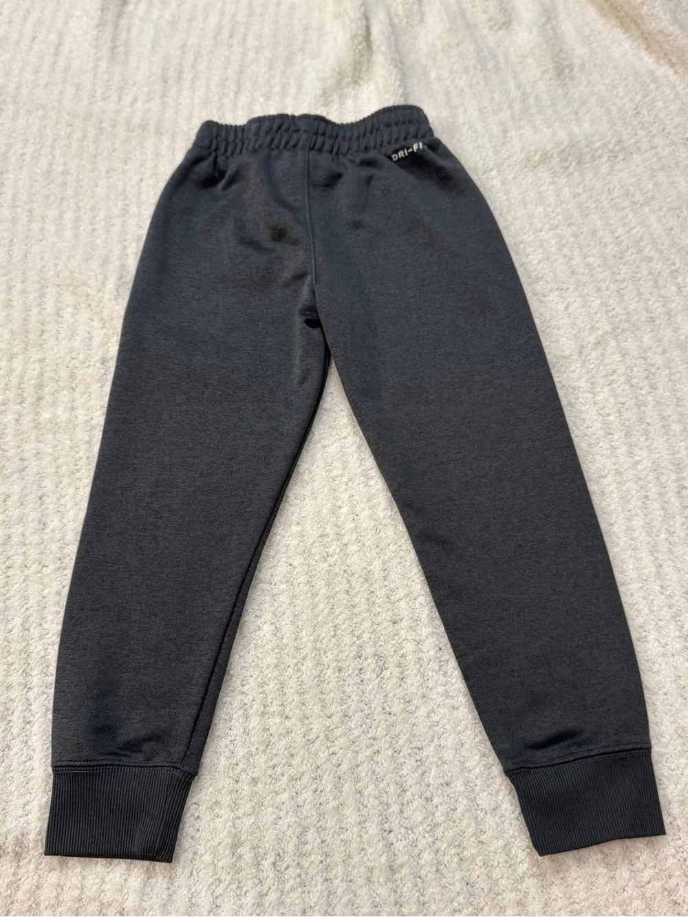 Nike Black Kids' Jogger Sweatpants with White Swoosh